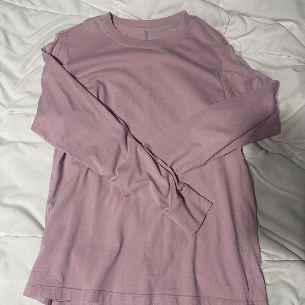 Lululemon All Yours Long Sleeve Pink Top